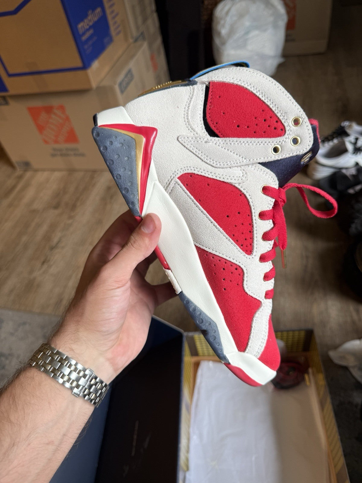 Size 7.5 - Jordan 7 Retro x Trophy Room 'Sheriff In Town'