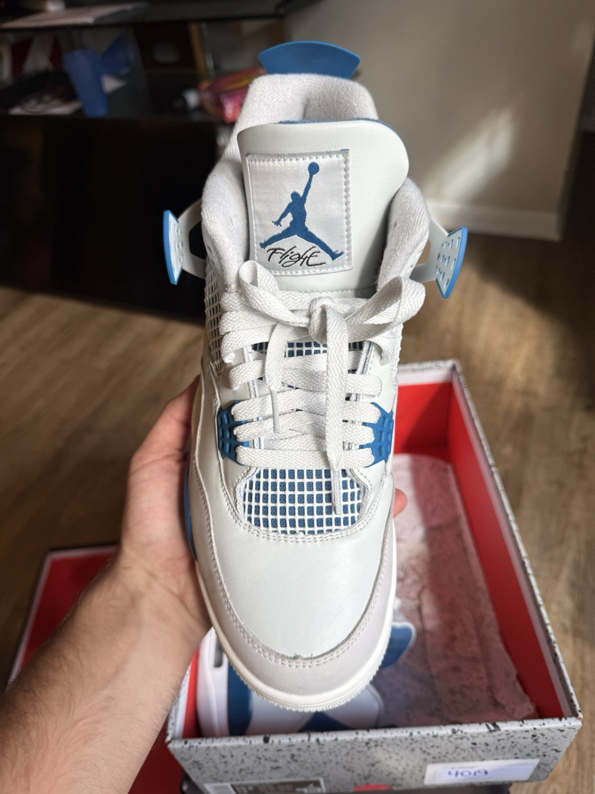 Size 10.5 - Jordan 4 Retro Military Blue