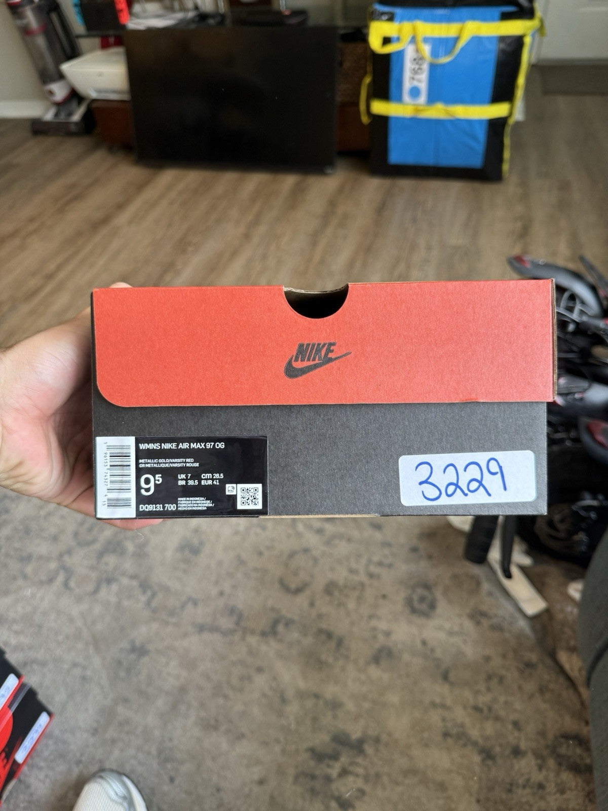 Size 9.5W/8M - Nike Air Max 97 OG Metallic Gold