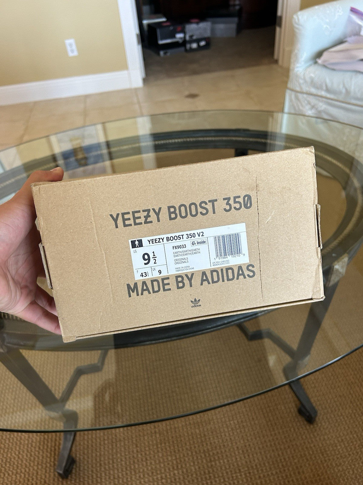 Size 9.5 - Adidas Yeezy Boost 350 V2 Earth