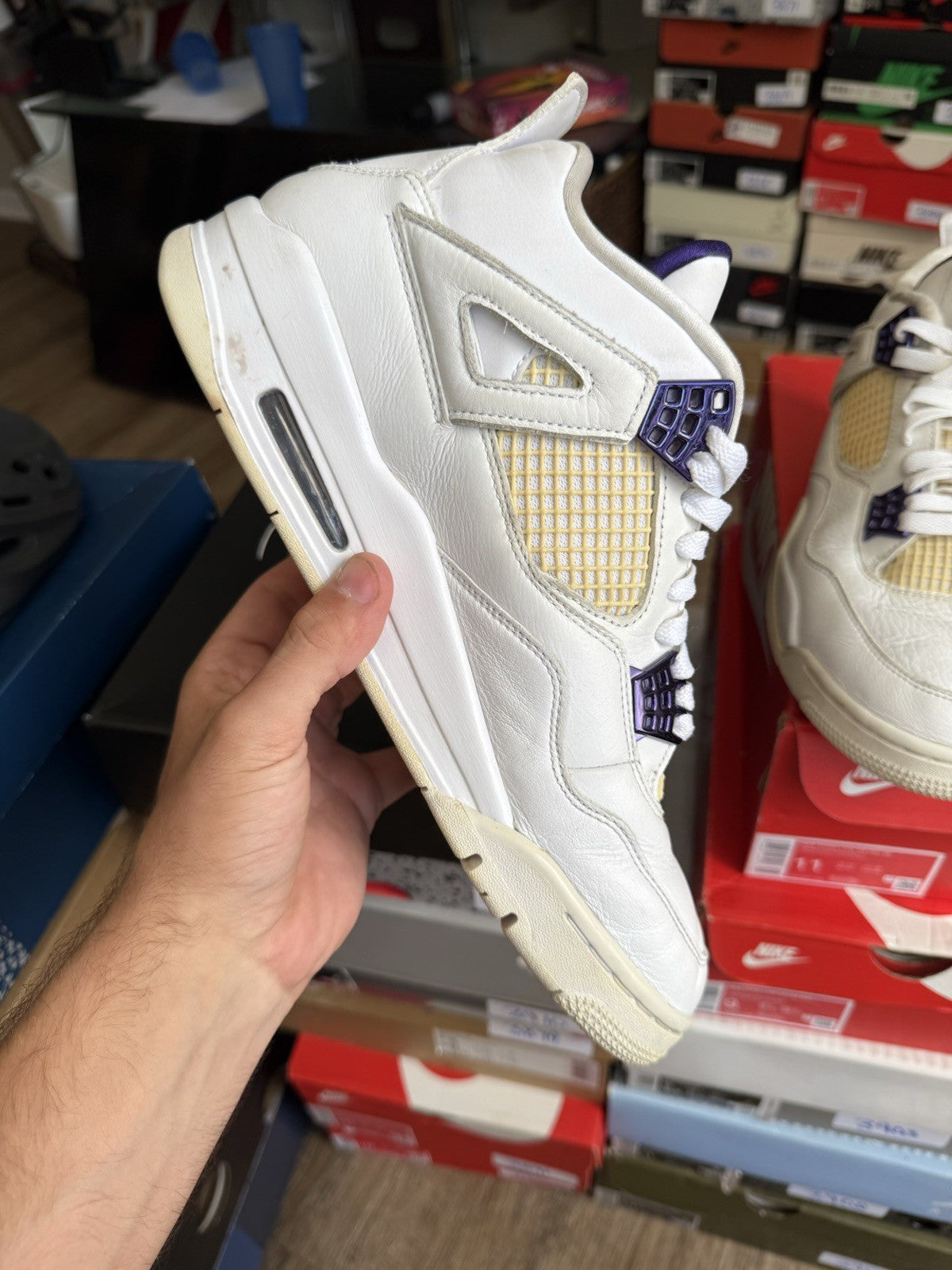 Size 10.5 - Jordan 4 Retro Mid Purple Metallic