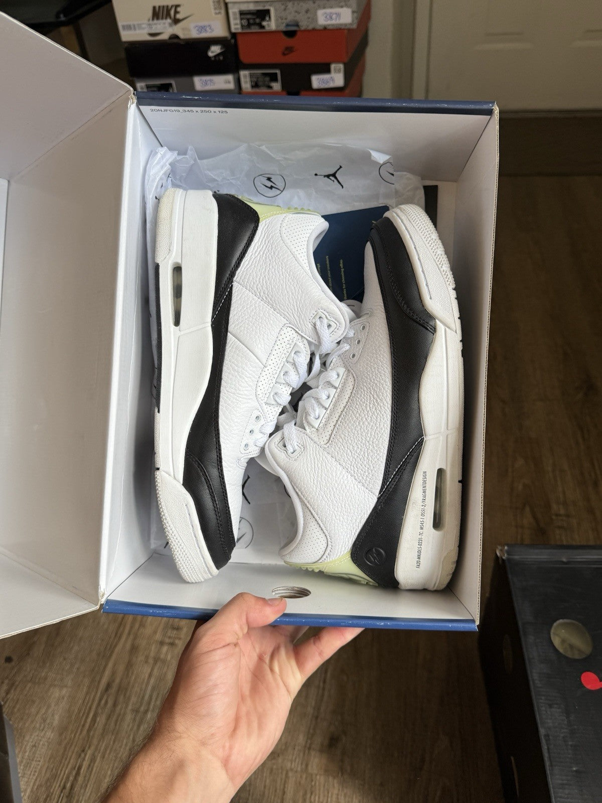 Size 10.5 - Jordan 3 Retro SP x Fragment Design Mid White