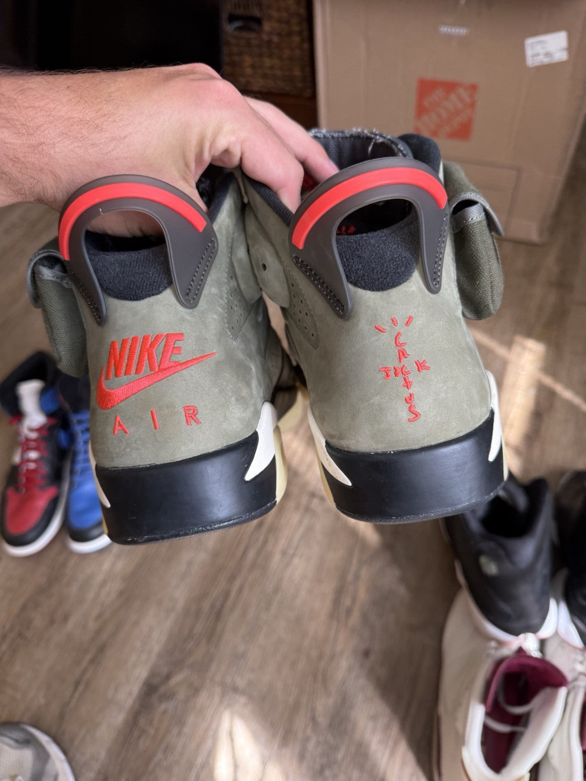Size 14 - Jordan 6 Retro x Travis Scott Mid Olive