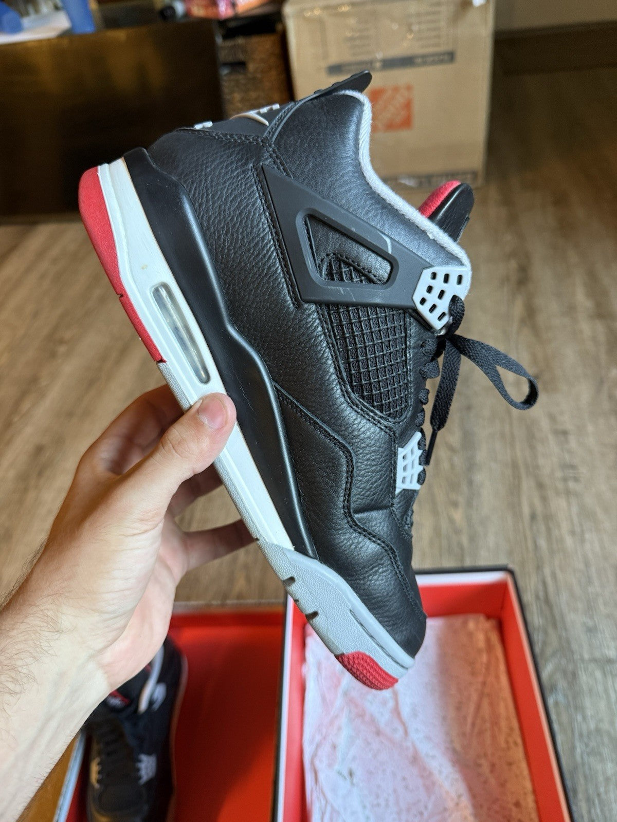 Size 9 - Jordan 4 Retro Bred Reimagined