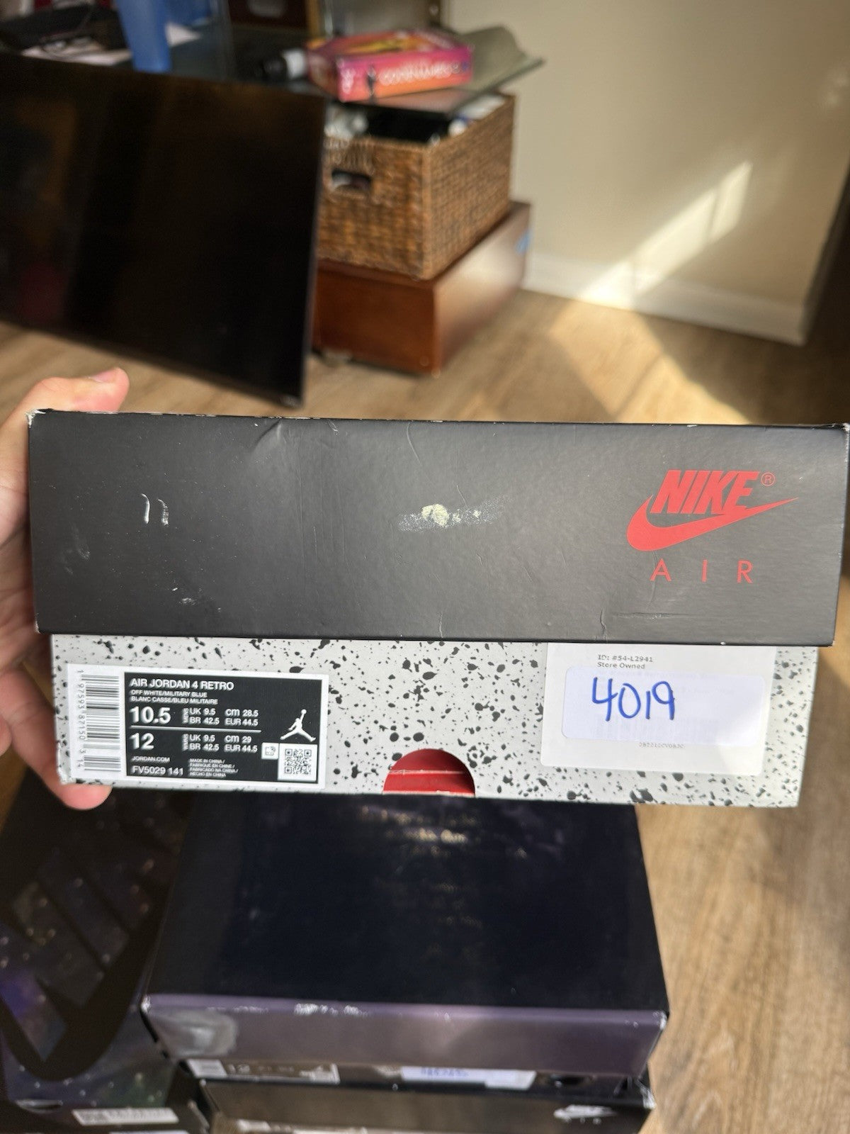 Size 10.5 - Jordan 4 Retro Military Blue