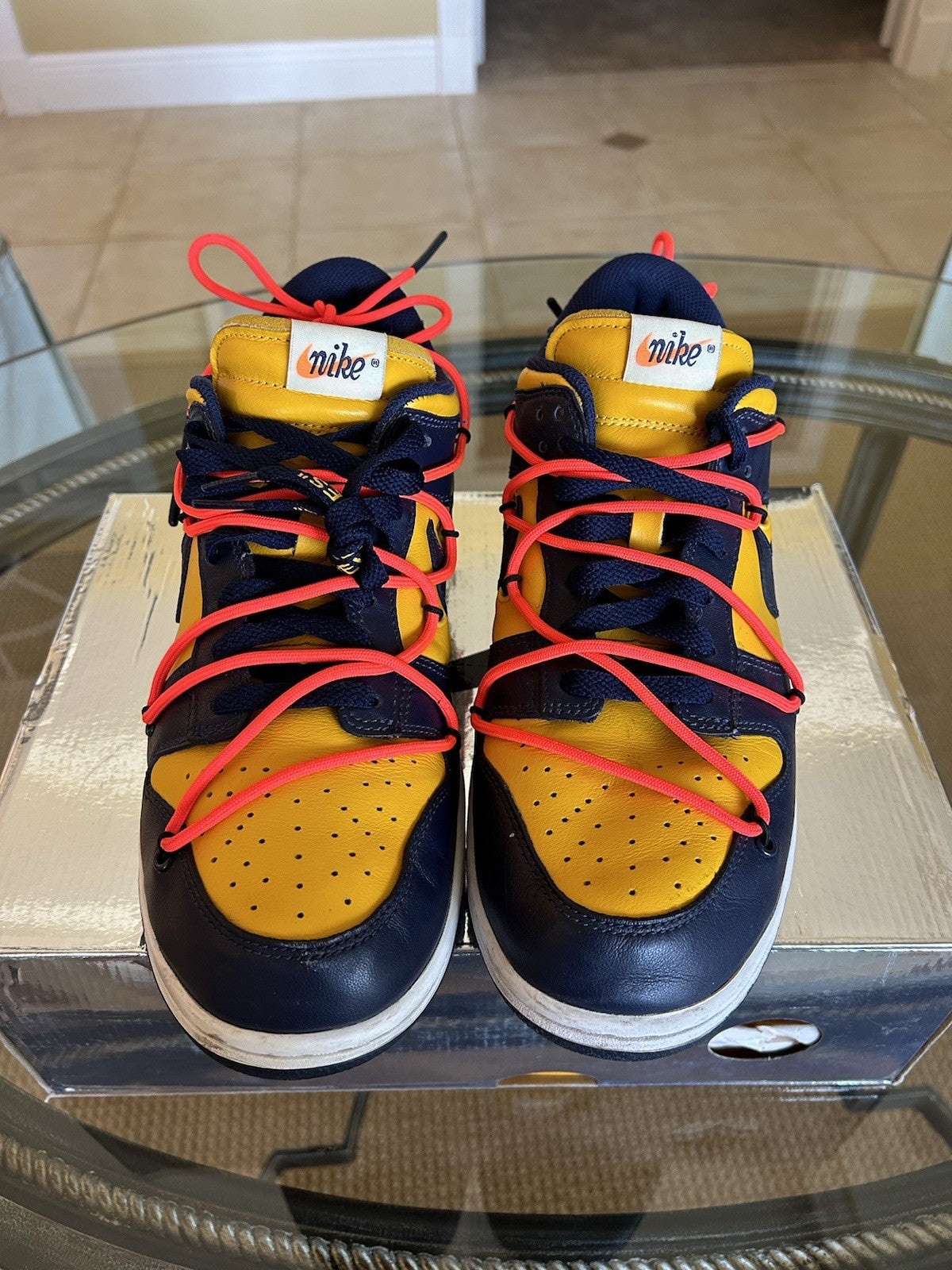 Size 10.5 - Nike Dunk Low x Off-White Michigan