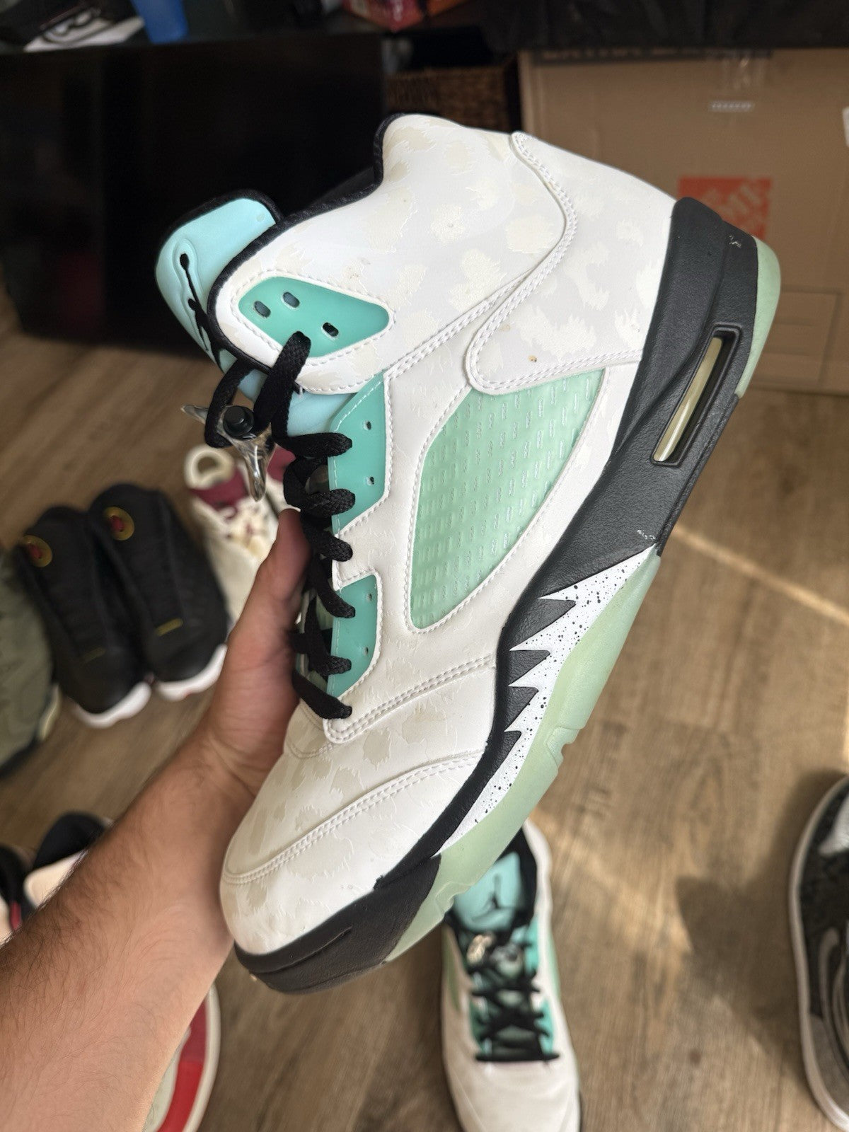 Size 14 - Jordan 5 Retro Island Green (2019)
