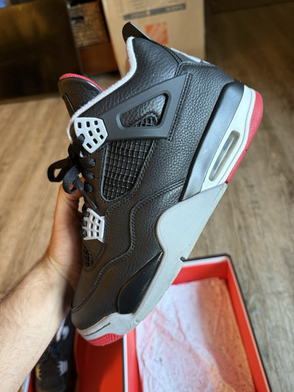 Size 9 - Jordan 4 Retro Bred Reimagined