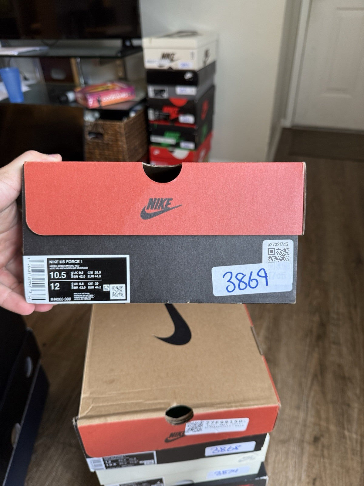 Size 10.5 - Nike Air Force 1 Low Lil Yachty Lucky Green Concrete Boys