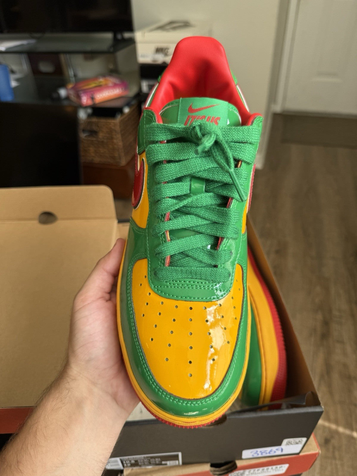 Size 10.5 - Nike Air Force 1 Low Lil Yachty Lucky Green Concrete Boys