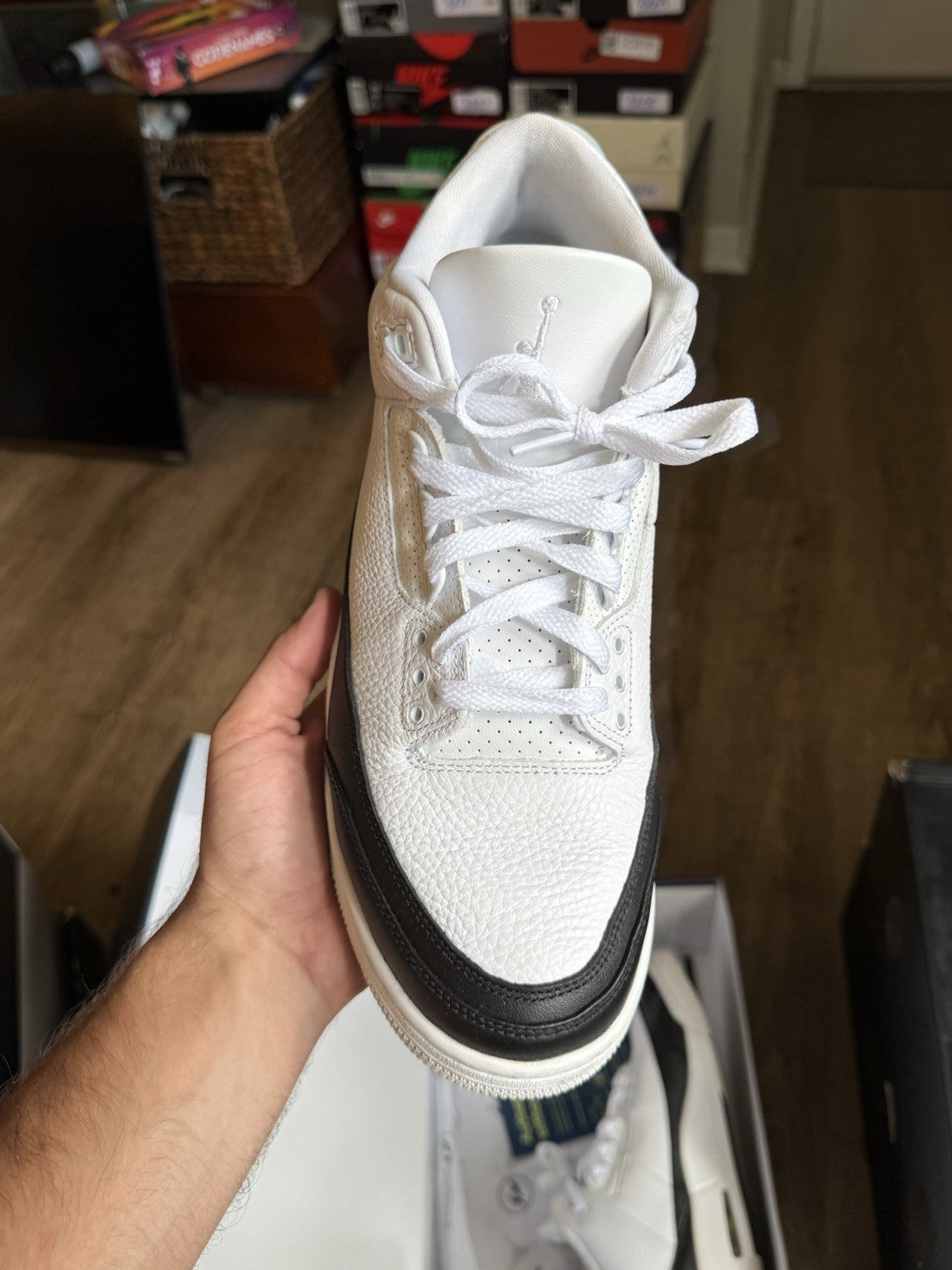 Size 10.5 - Jordan 3 Retro SP x Fragment Design Mid White
