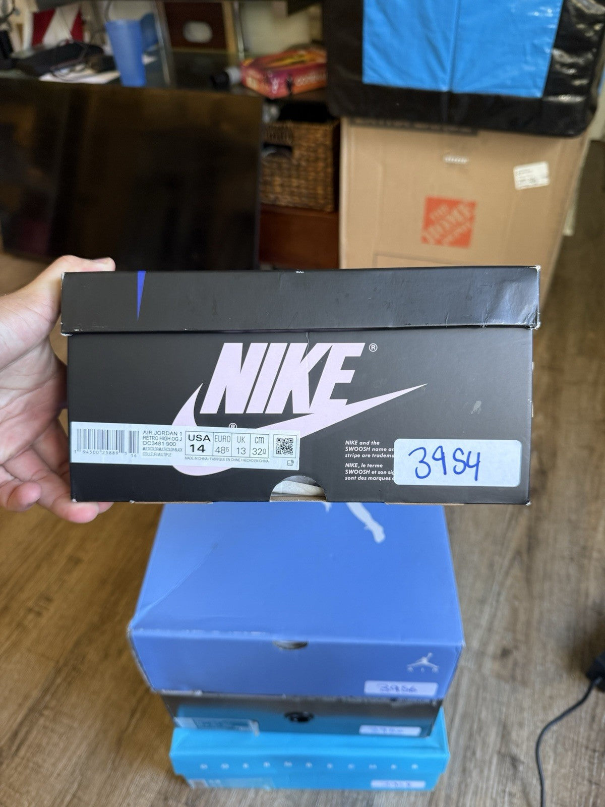 Size 14 - Jordan 1 Retro High J Balvin (worn once)