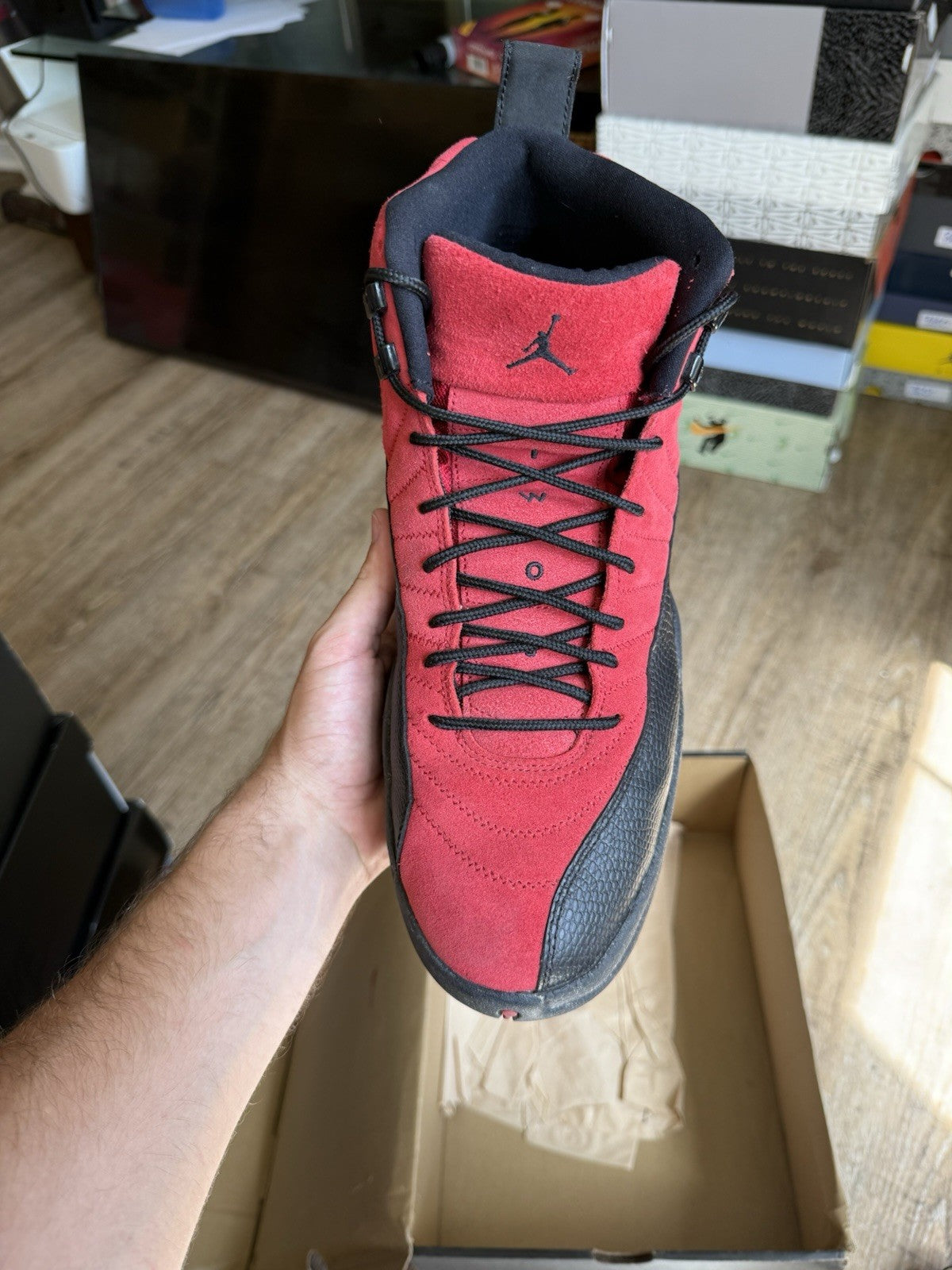 Size 13 - Jordan 12 Retro Reverse Flu Game