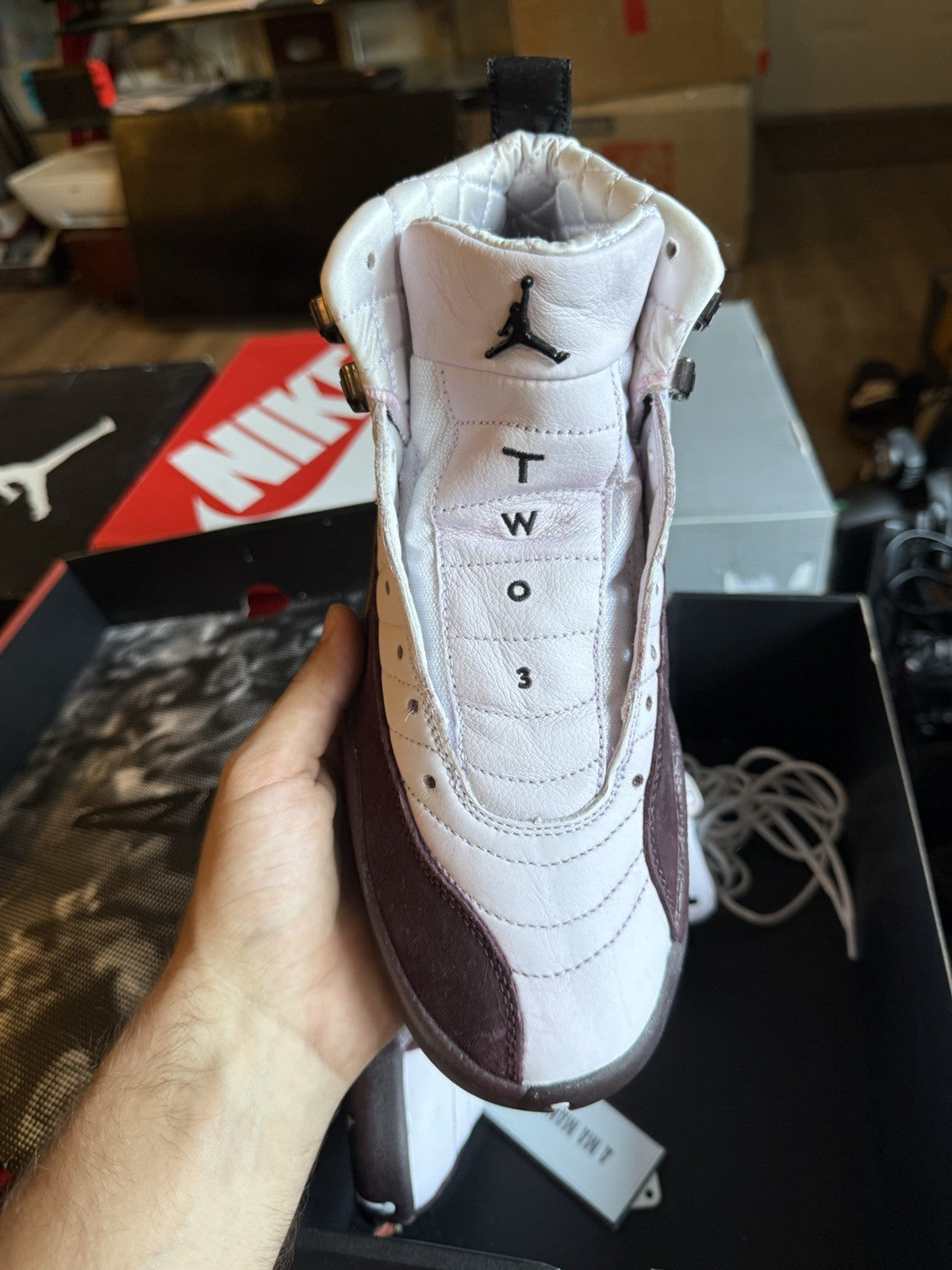 Size 8M/9.5W - Jordan 12 Retro SP x A Ma Maniere Mid White W