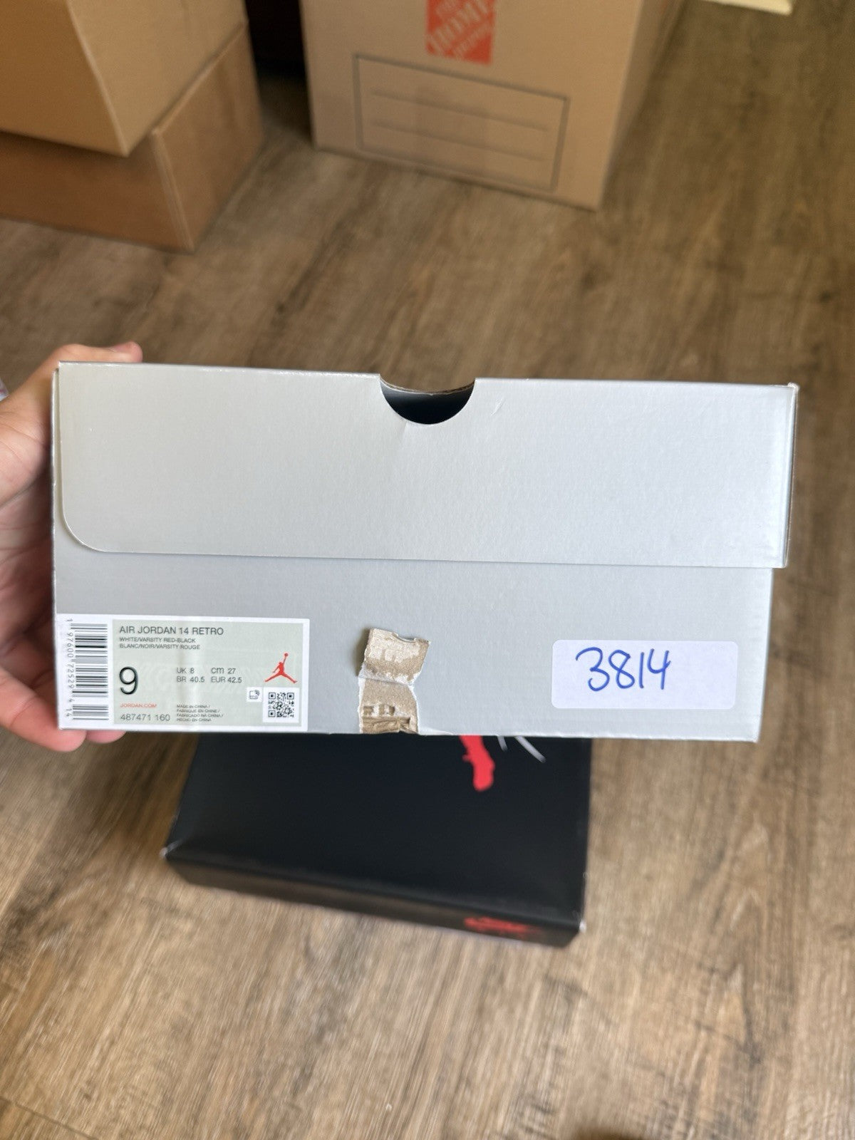 Size 9 - Jordan 14 Retro Black Toe (2024)