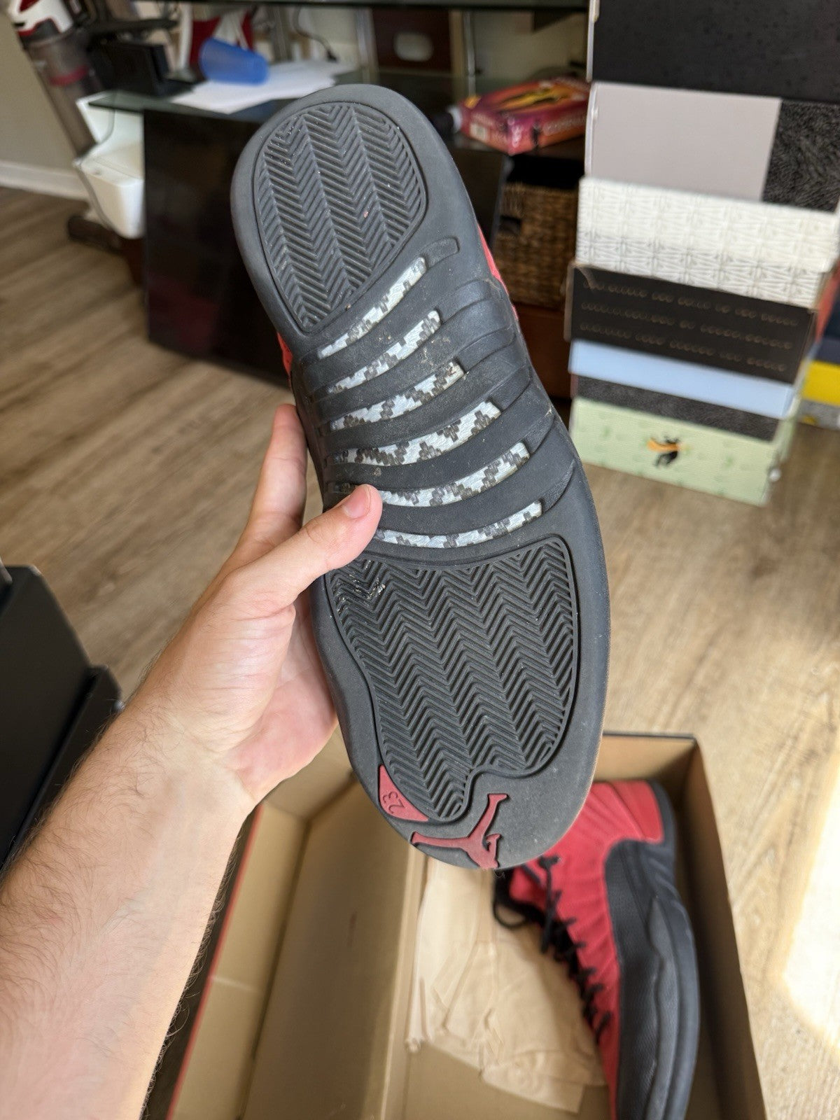 Size 13 - Jordan 12 Retro Reverse Flu Game
