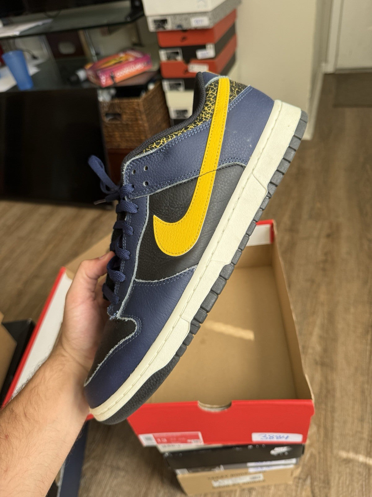 Size 13 - Nike Dunk Low Vintage Michigan