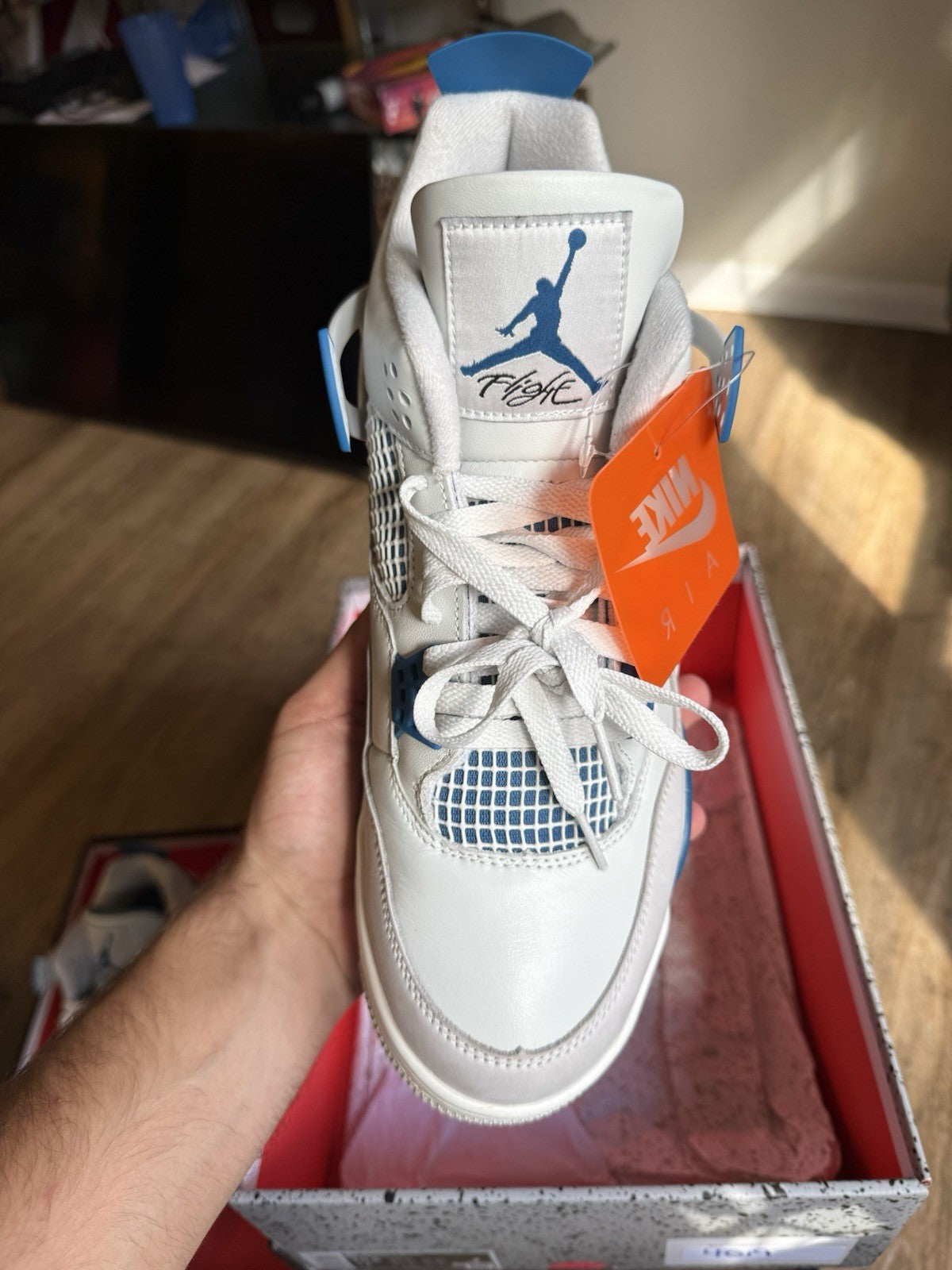 Size 10.5 - Jordan 4 Retro Military Blue