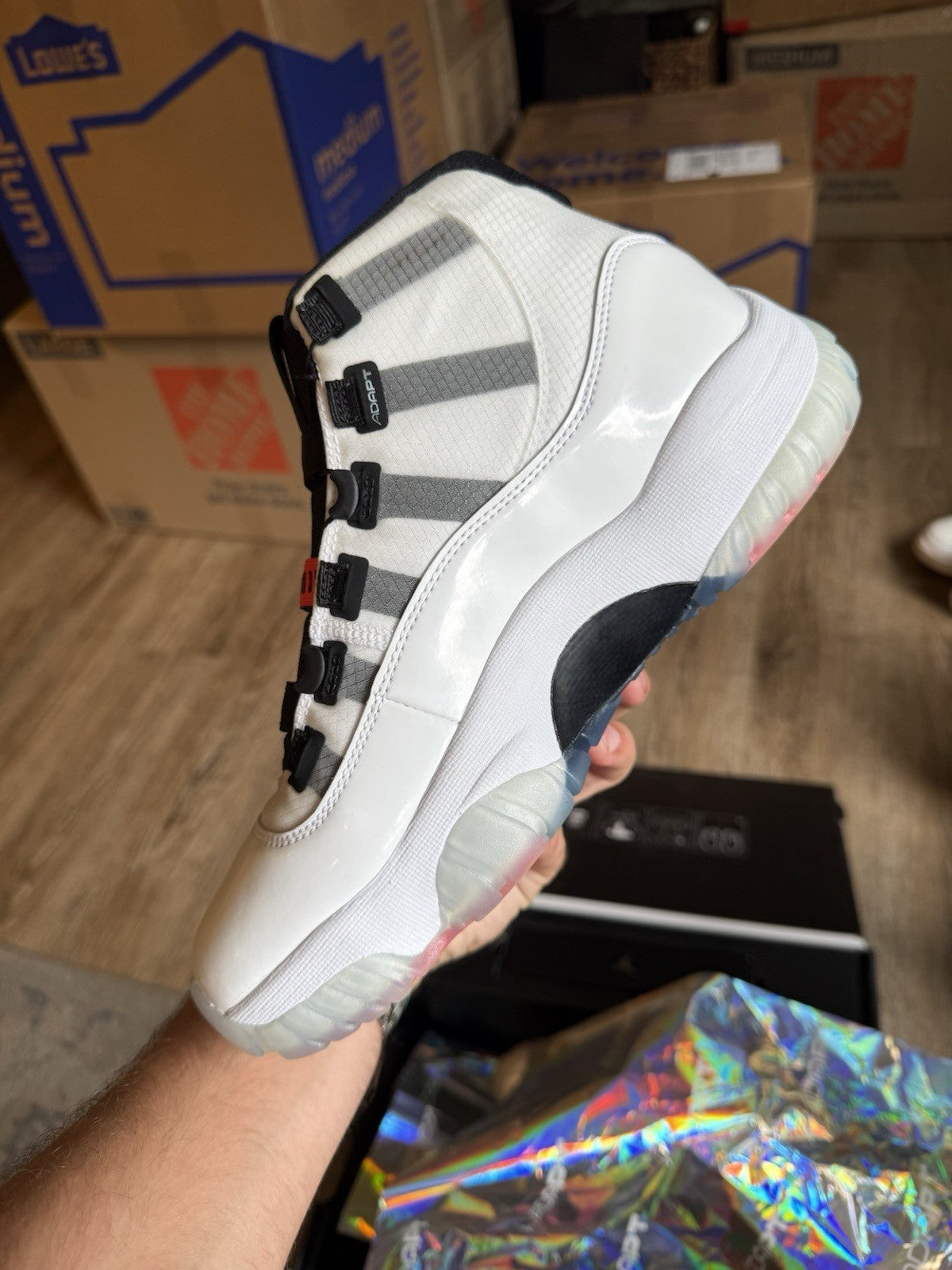 Size 8 - Air Jordan 11 Adapt White