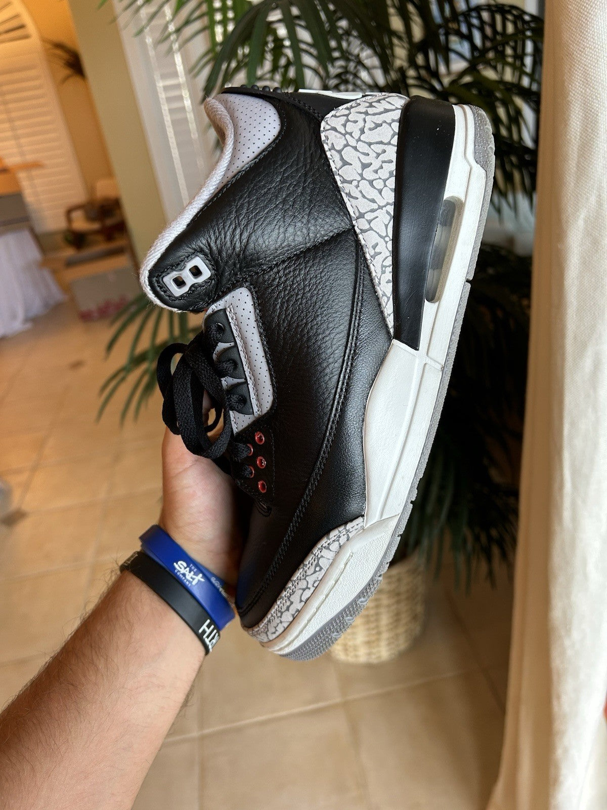 Air Jordan 3 Reimagined Black Cement 2024 Size 9