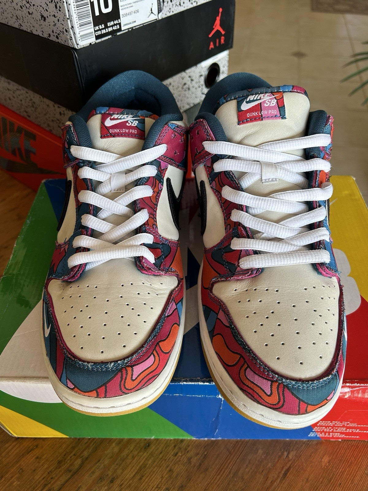Size 11.5 - Nike Dunk Low Pro SB x Parra Abstract Art 2021