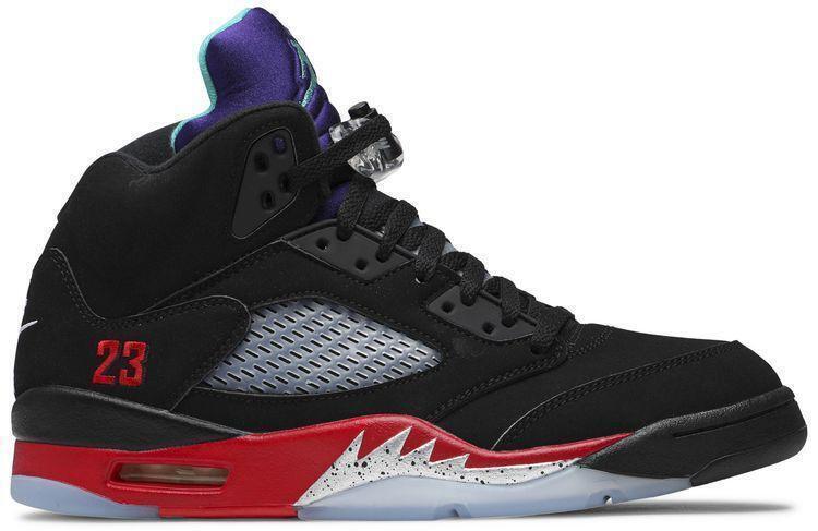 Size 10.5 - Jordan 5 Retro Top 3 Black (2020)
