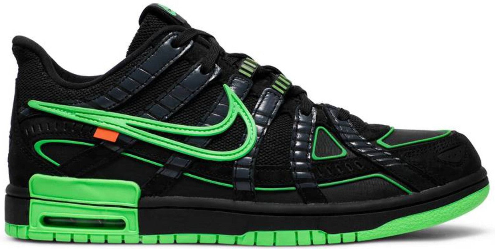 Size 10.5 - Nike Air Rubber Dunk x Off-White Low Green Strike
