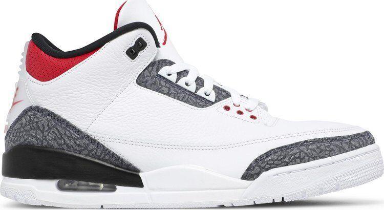 Size 8 - Jordan 3 Retro Fire Red Denim