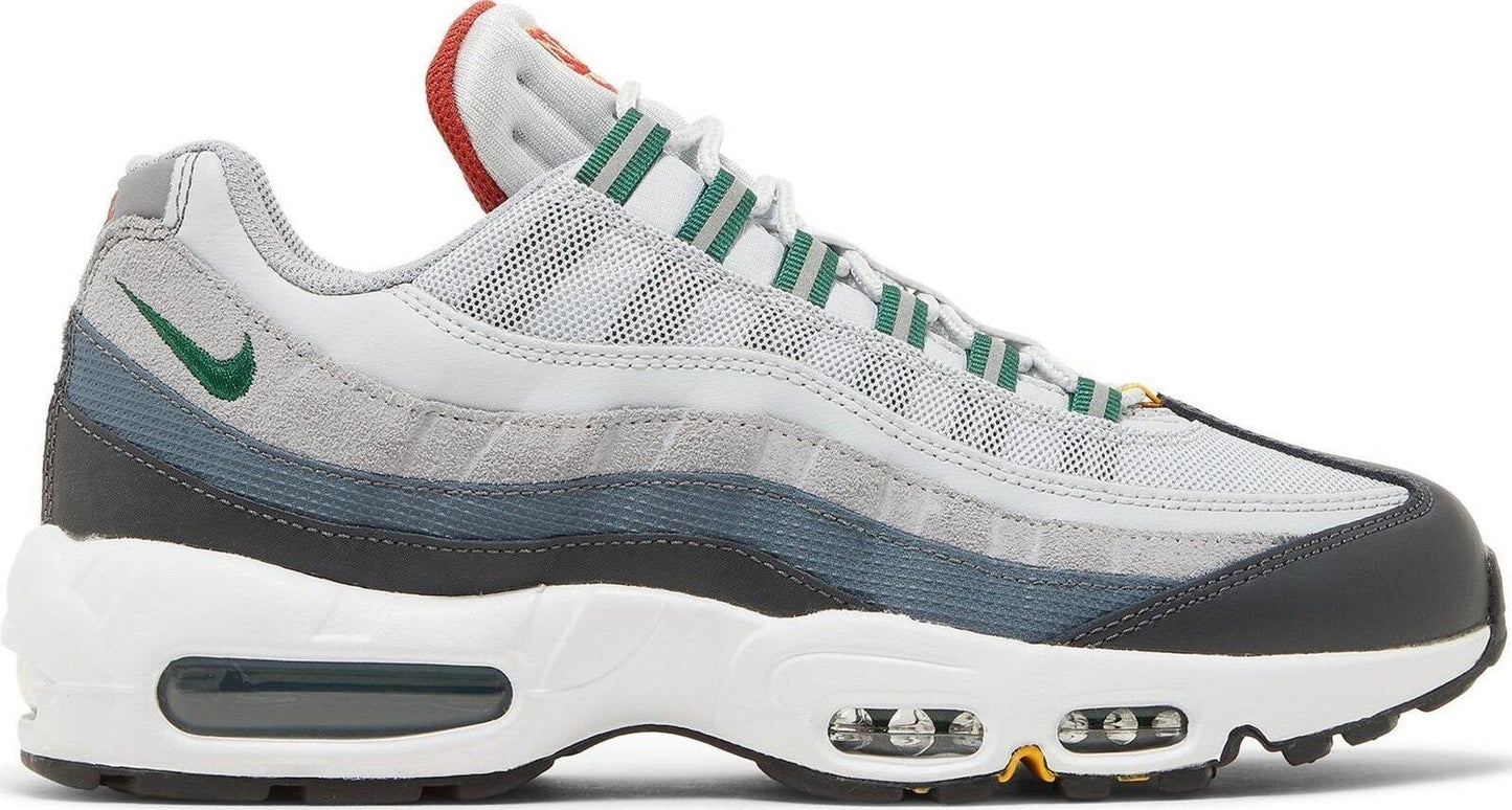 Size 11 - Air Max 95 Prep School Pure Platinum Gorge Green