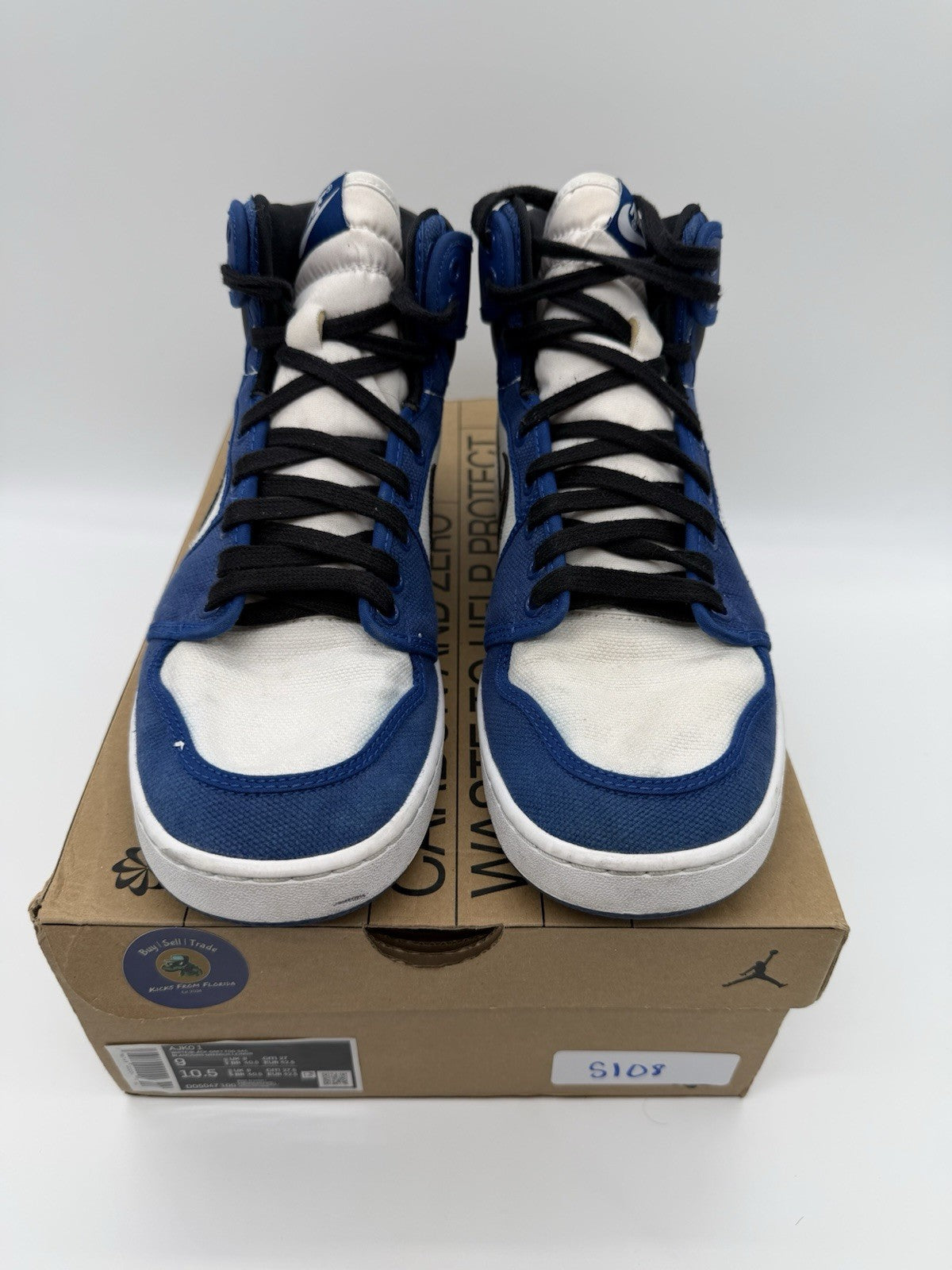 Size 9.5 - Jordan 1 Retro AJKO Storm Blue