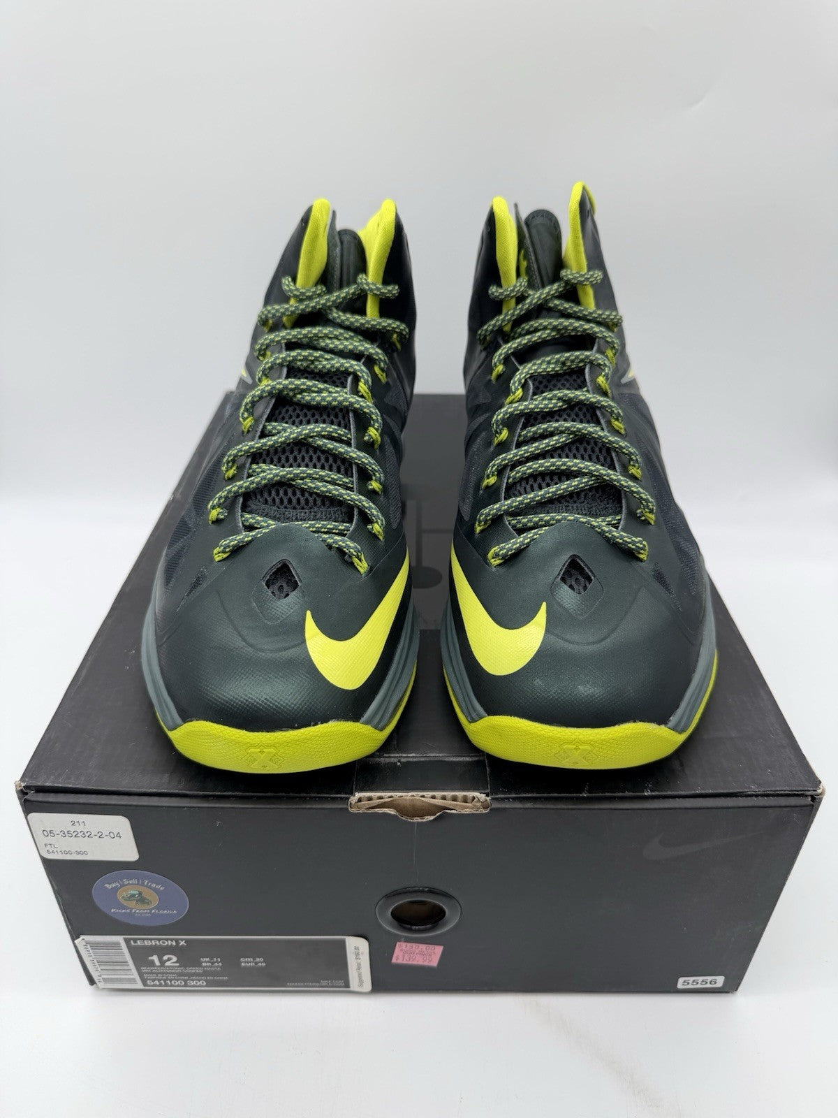 Size 12 - Nike LeBron X 10 Dunkman Seaweed/Atomic Green (Brand New)
