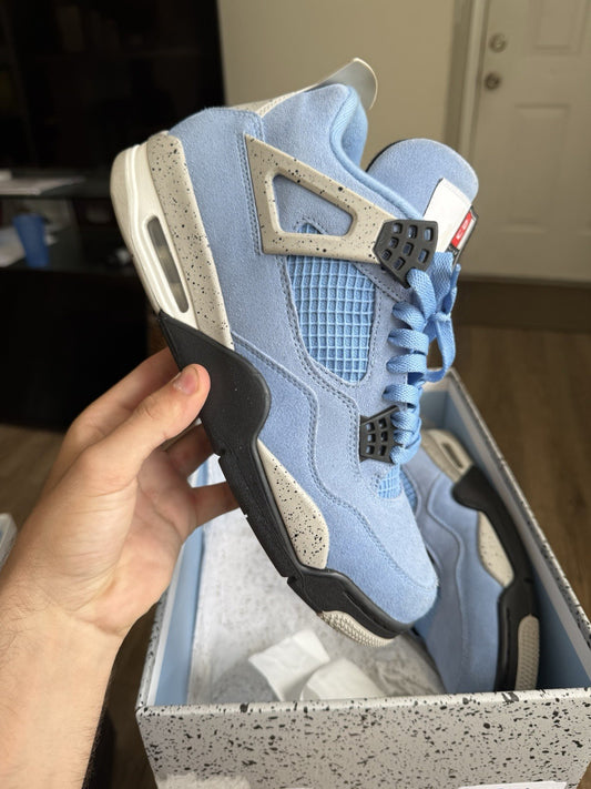 Size 10 - Jordan 4 Retro Mid University Blue