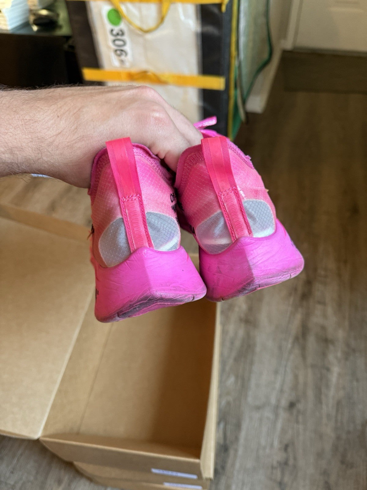 Size 11.5 - Nike Off-White x Zoom Fly SP Pink