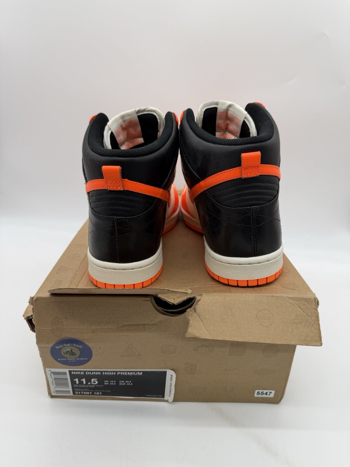 Size 11.5 - Nike Dunk High Premium Orange Blaze (Brand New)