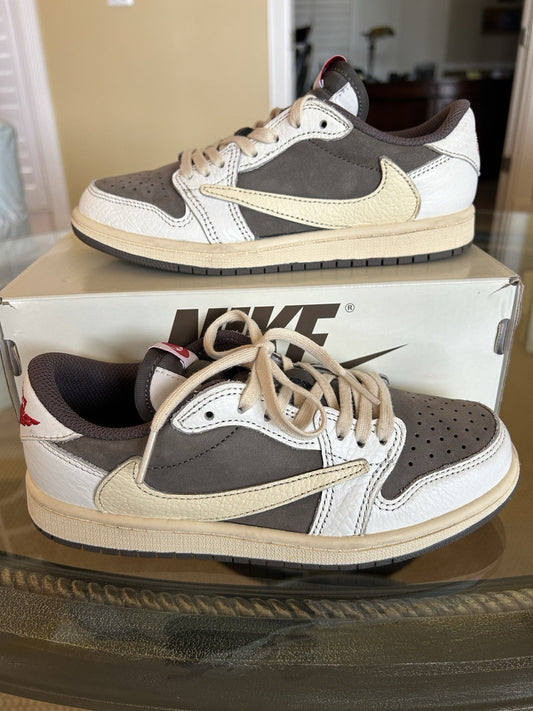 Jordan 1 Retro Low OG SP Travis Scott Reverse Mocha Size 2.5Y PS