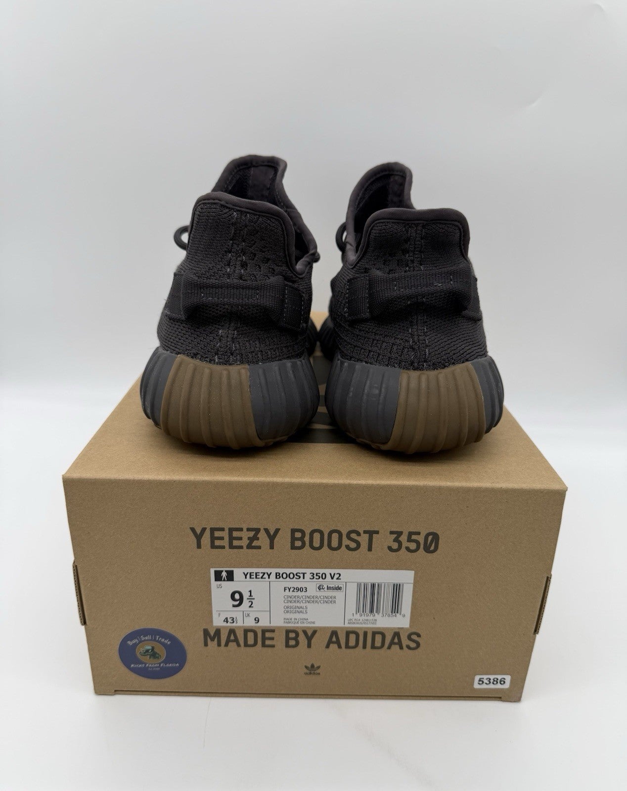 Size 9.5 - adidas Yeezy Boost 350 V2 Low Cinder Non Reflective