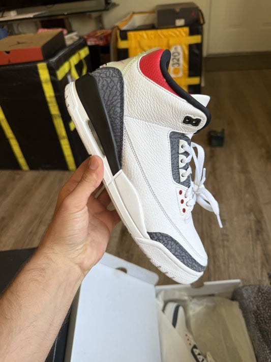 Size 10.5 - Jordan 3 Retro Denim SE Fire Red 2020 (Brand New)