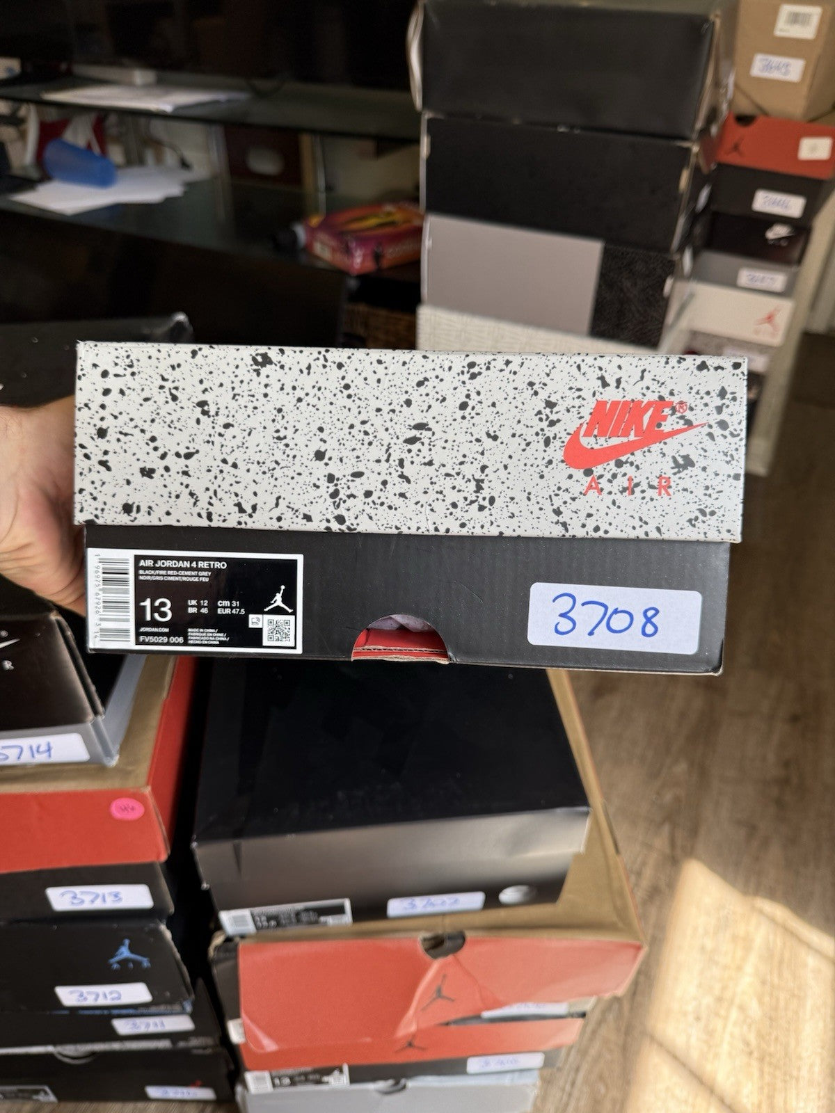 Size 13 - Jordan 4 Retro Bred Reimagined