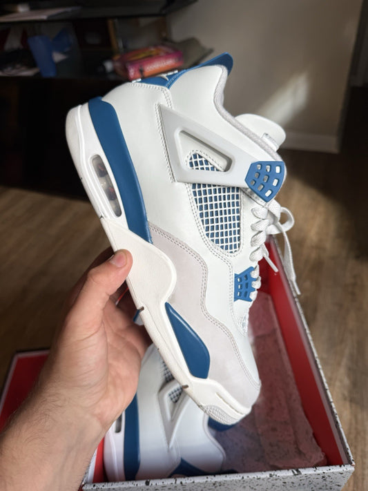 Size 10.5 - Jordan 4 Retro Military Blue