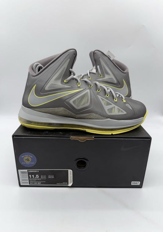 Size 11.5 - Nike Lebron X Canary (Brand New)