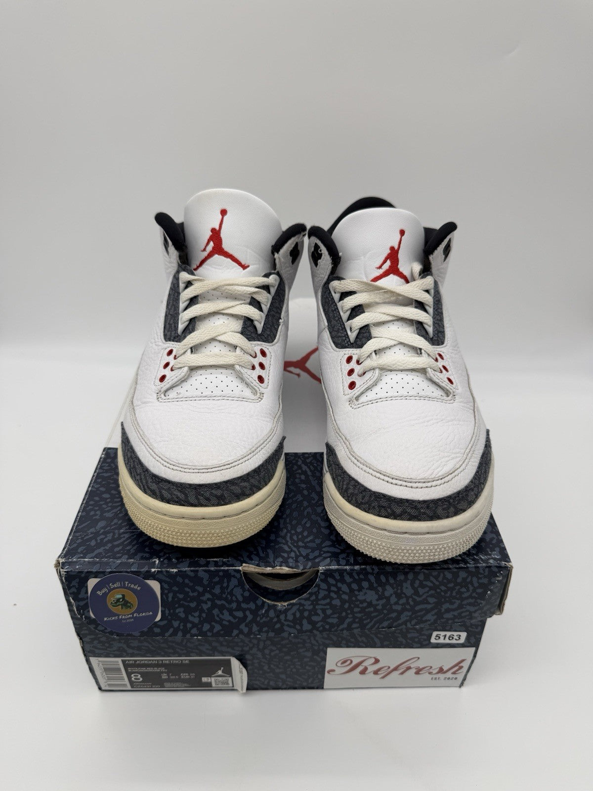 Size 8 - Jordan 3 Retro SE Fire Red Denim