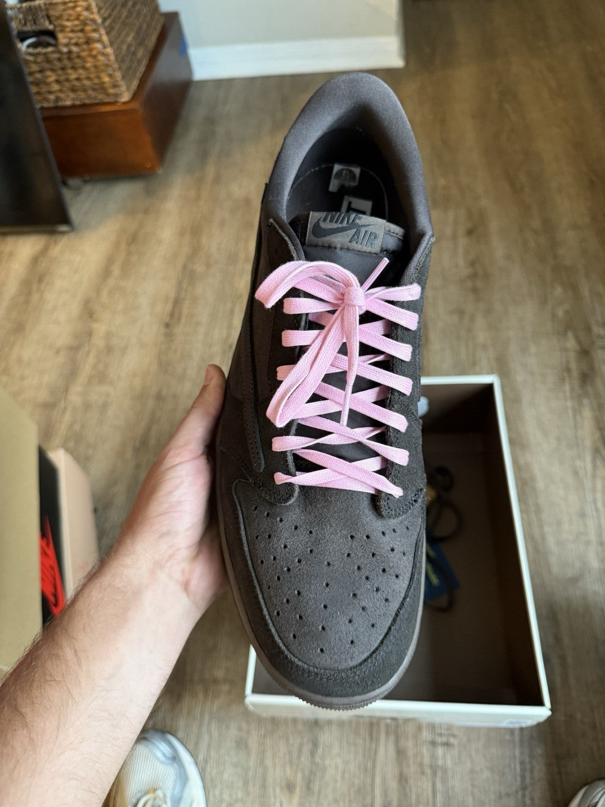Size 15 - Travis Scott x Jordan 1 Low Velvet Brown
