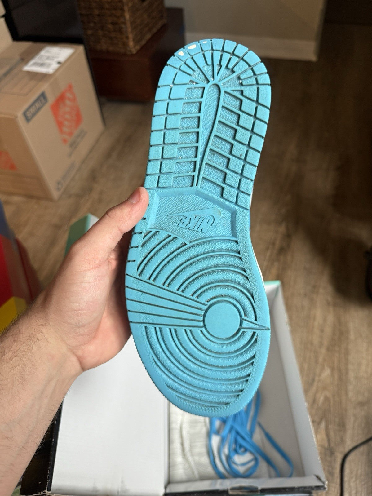 Size 8.5 - Eric Koston x Jordan 1 SB Low Powder Blue