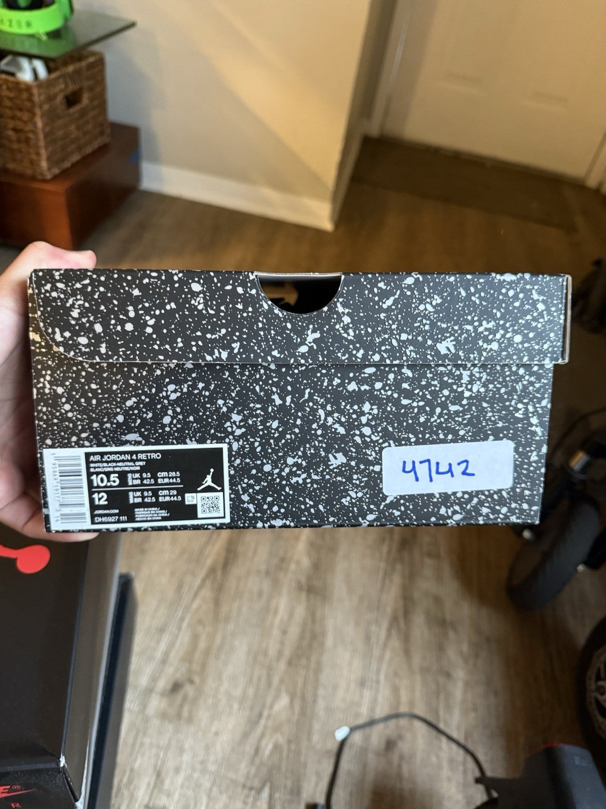 Size 10.5 - Jordan 4 Retro Mid Military Black