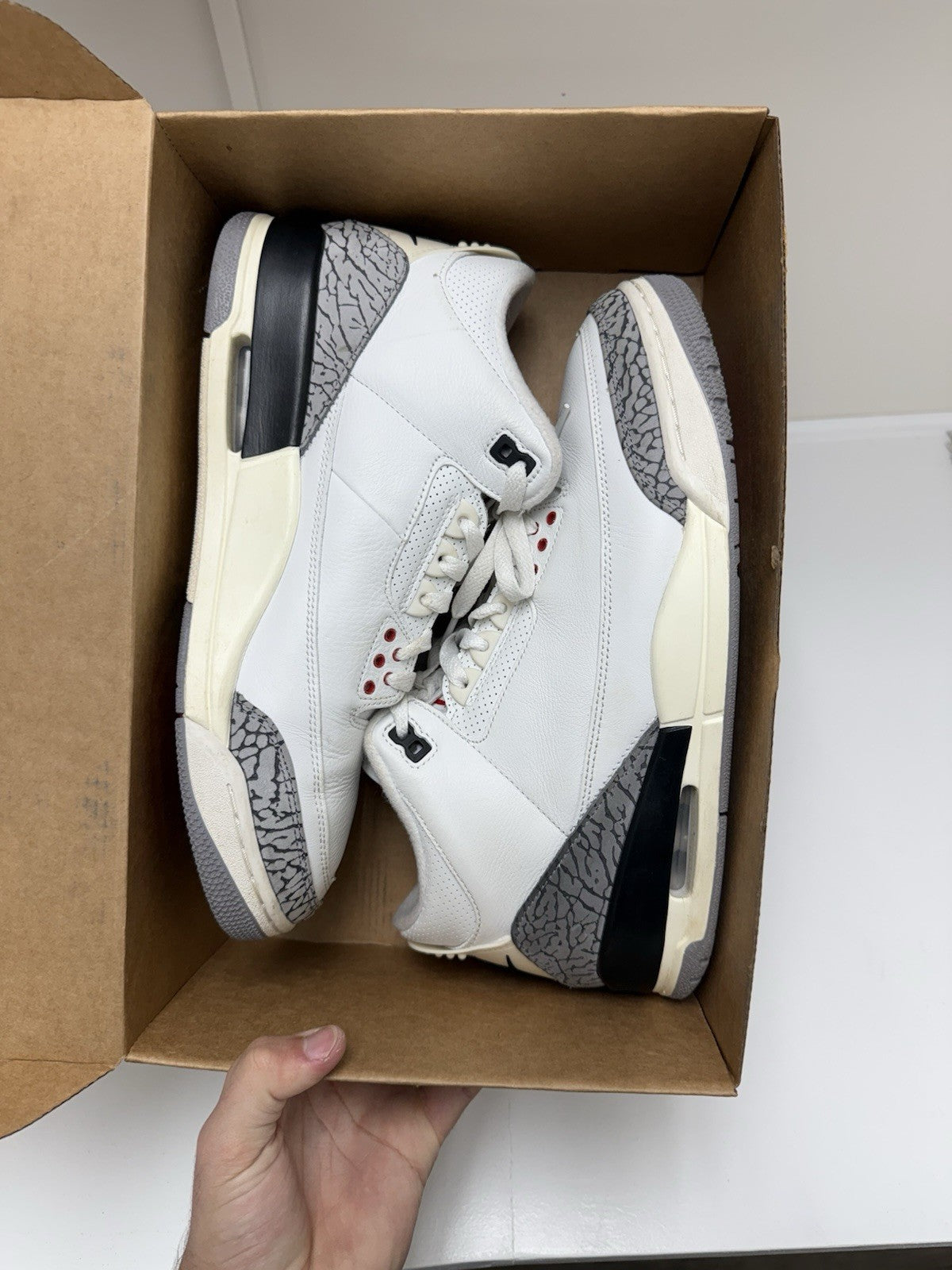 Size 11.5 - Jordan 3 Retro Mid White Cement Reimagined