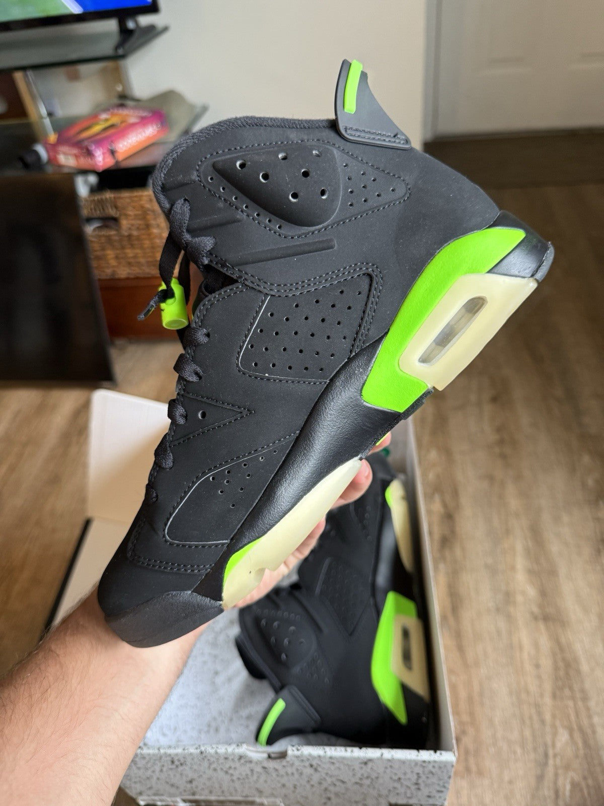 Size 8 - Jordan 6 Retro Electric Green