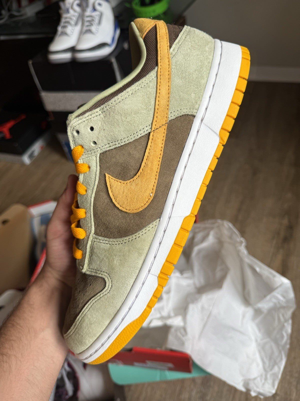 Size 13 - Nike Dunk Low Dusty Olive