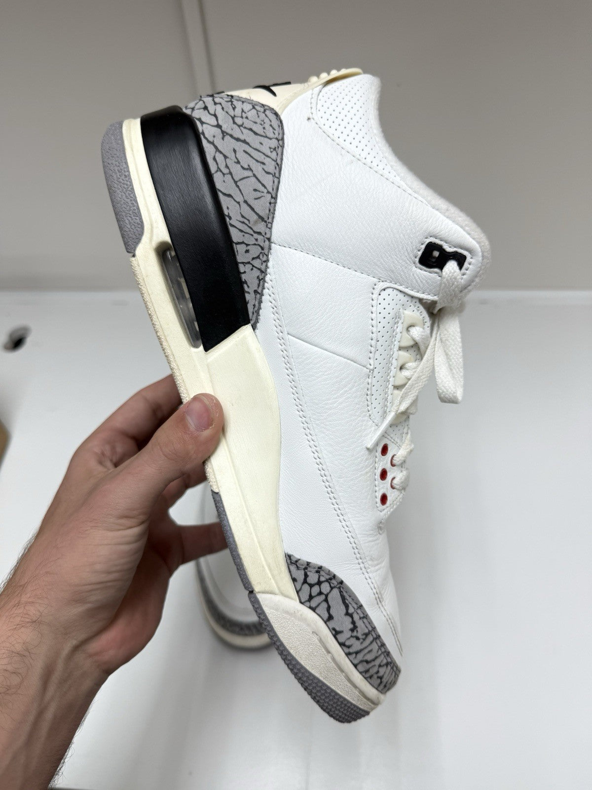 Size 11.5 - Jordan 3 Retro Mid White Cement Reimagined