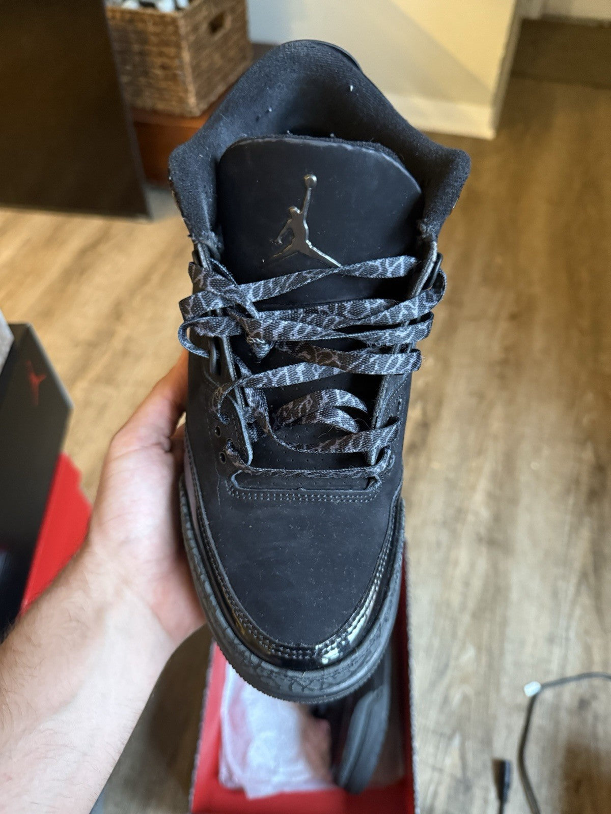 Size 9 - Jordan 3 Retro Black Cat (2025)