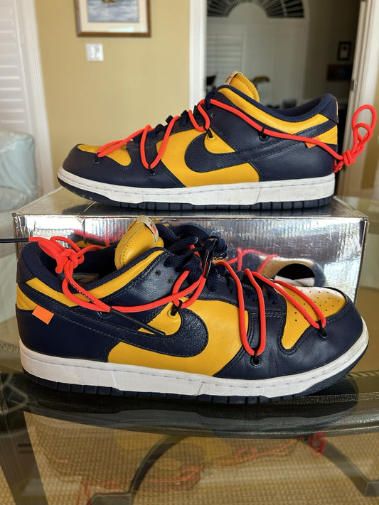 Size 10.5 - Nike Dunk Low x Off-White Michigan